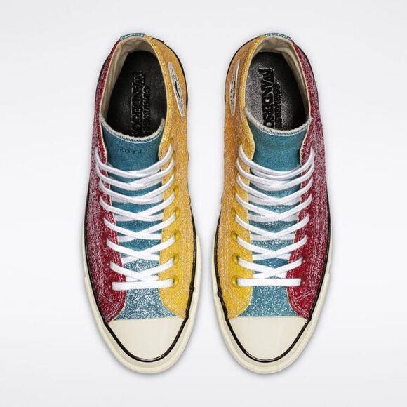 NEW Converse Chuck Taylor All Star 70 Hi X JW Anderson Glitter Pack 5 Mens 7 Wmn - Picture 8 of 8